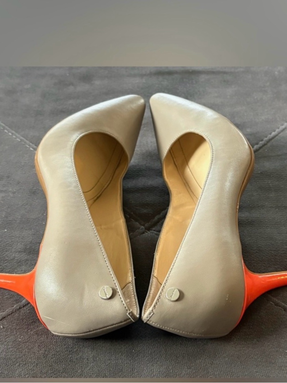 Calvin Klein Women's Pointed Toe Pumps in Taupe